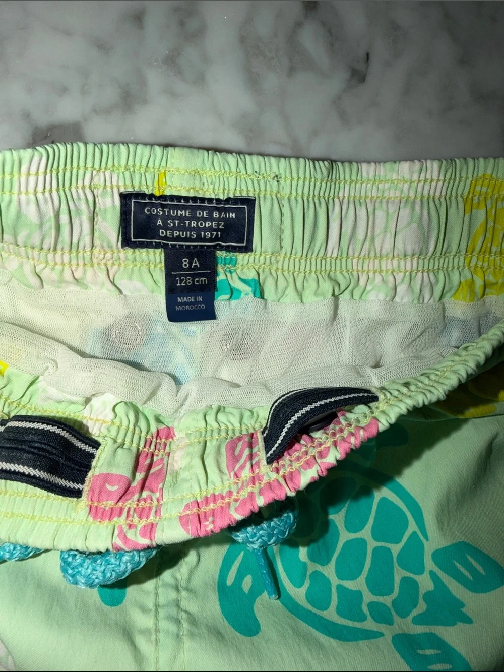 VILEBREQUIN Boys Sea Turtle Print Swim Shorts 8Y
